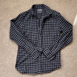 Bonobos Men's Navy Plaid Button Down Slim Fit Shirt